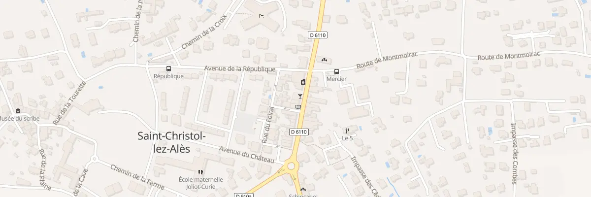 Plan du 93 Av General de Gaulle à Saint-Christol-lez-Alès