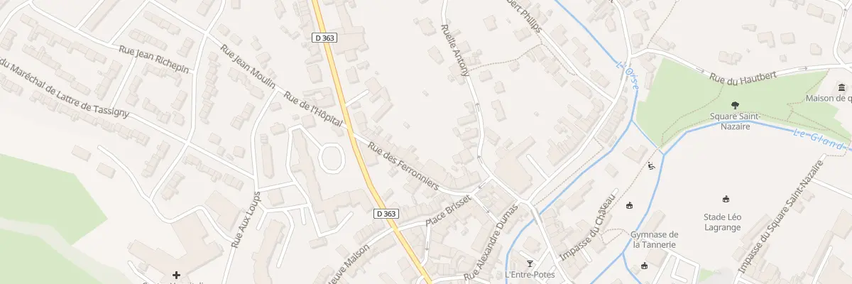 Plan du 12 Rue des Ferronniers à Hirson