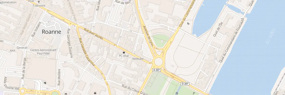 Plan du 4 Rue de Nuneaton à Roanne