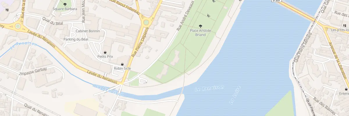 Plan du 7 Rue Andre Deveaux à Roanne