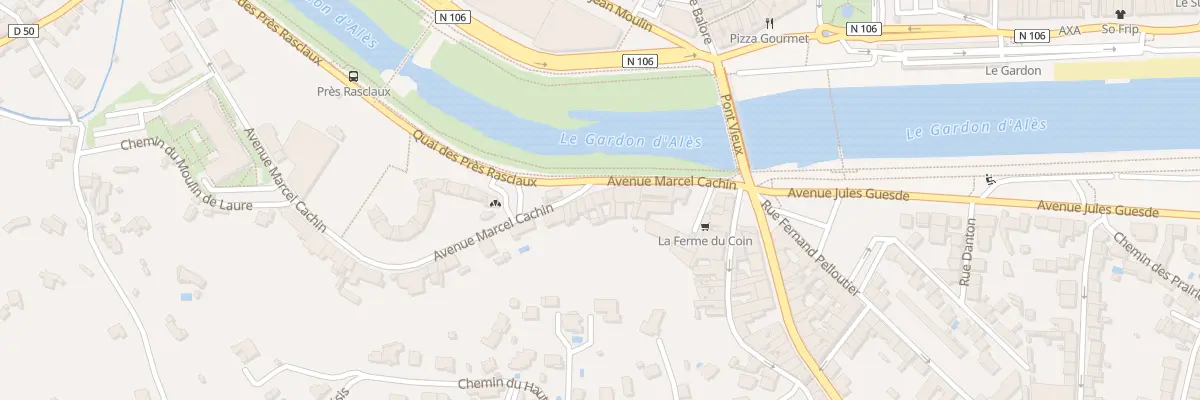 Plan du 11 Av Marcel Cachin à Alès
