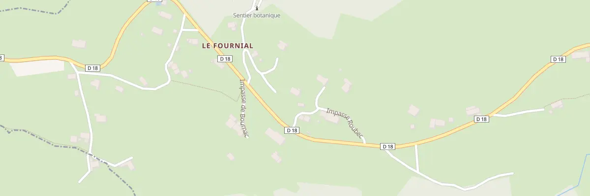 Plan du 5165B Le Fournial à Queyrières