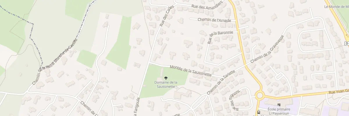 Plan du 110 Mte de la Saussinette à Sommières