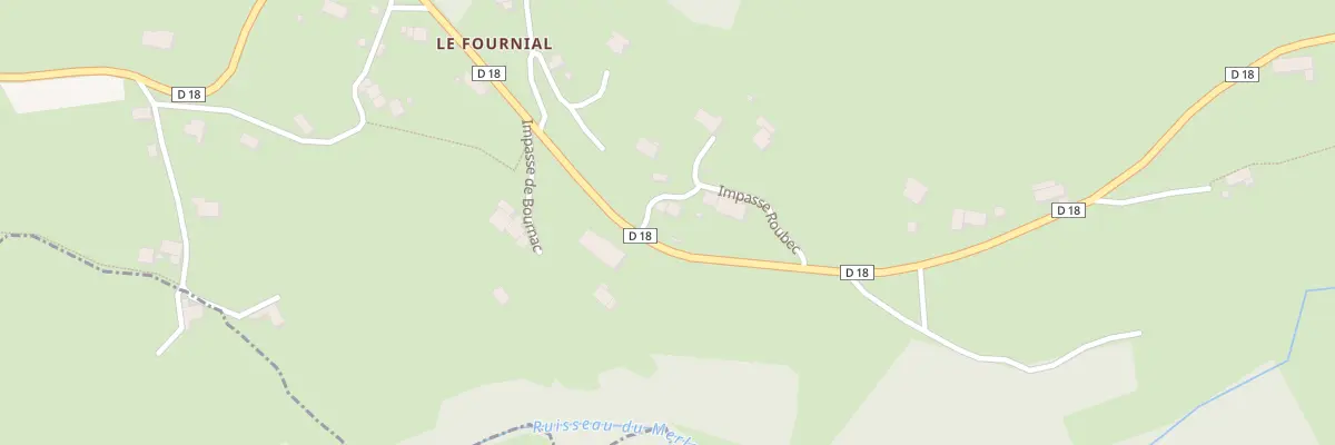 Plan du 5175 Le Fournial à Queyrières