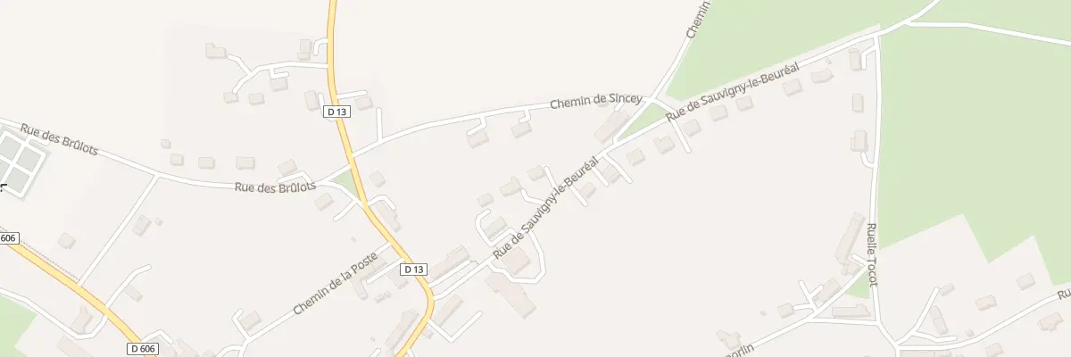 Plan du 7 Rue de Sauvigny-le-beuréal à Sainte-Magnance