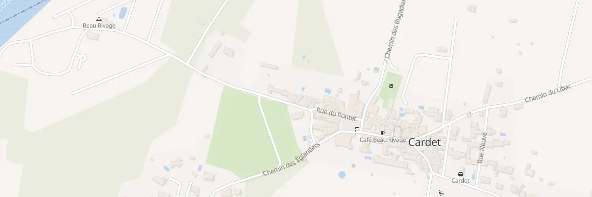 Plan du 14 Che du Bosquet à Cardet