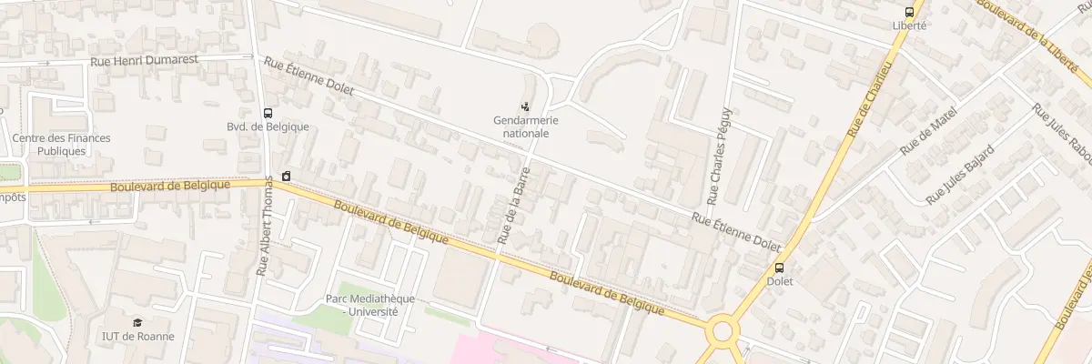Plan du 44 Rue Etienne Dolet à Roanne