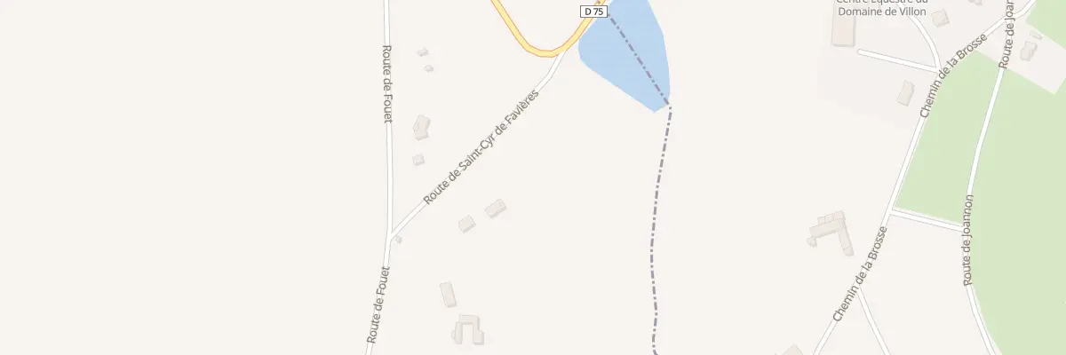 Plan du 124 Rte de St Cyr de Favieres à Cordelle