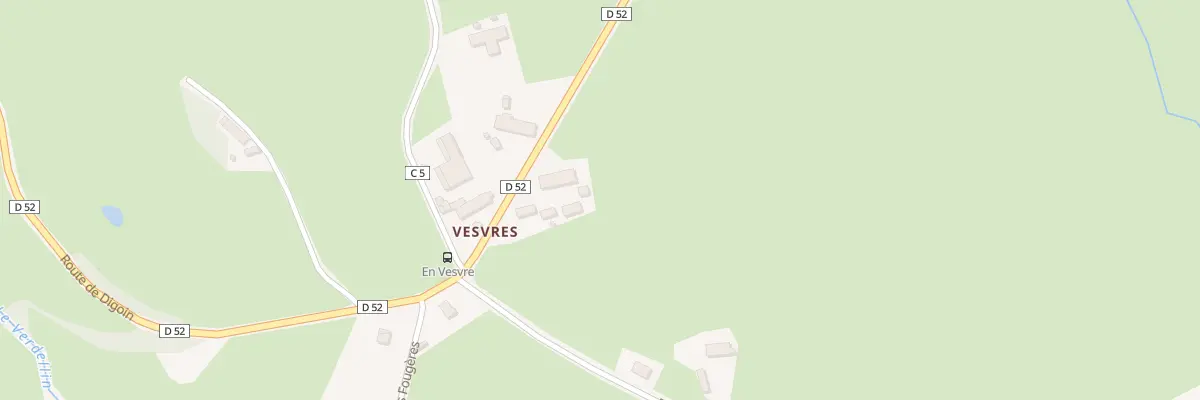 Plan du 5163 En Vevre Sud Est à Saint-Vincent-Bragny