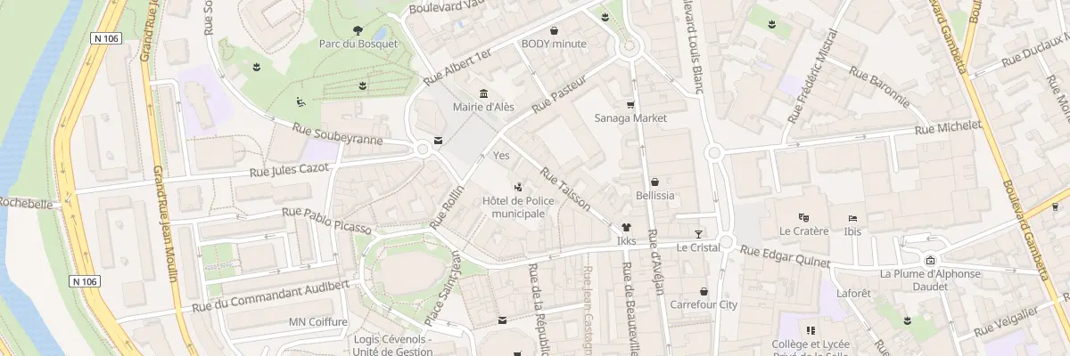 Plan du 8 Rue Taisson à Alès