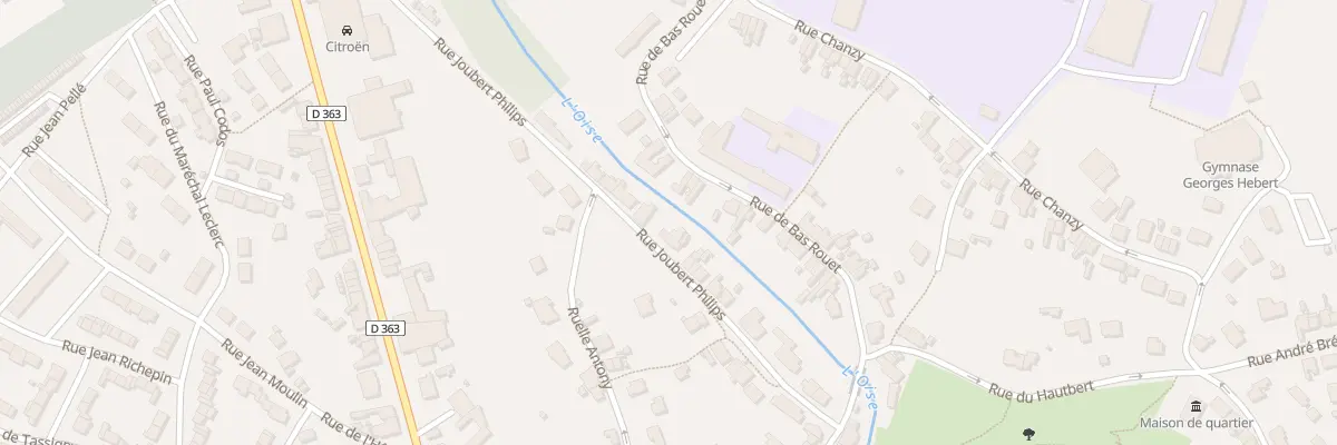 Plan du 34 Rue Joubert Philips à Hirson