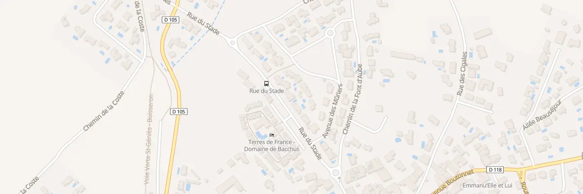 Plan du 326 Rue du Stade à Entre-Vignes