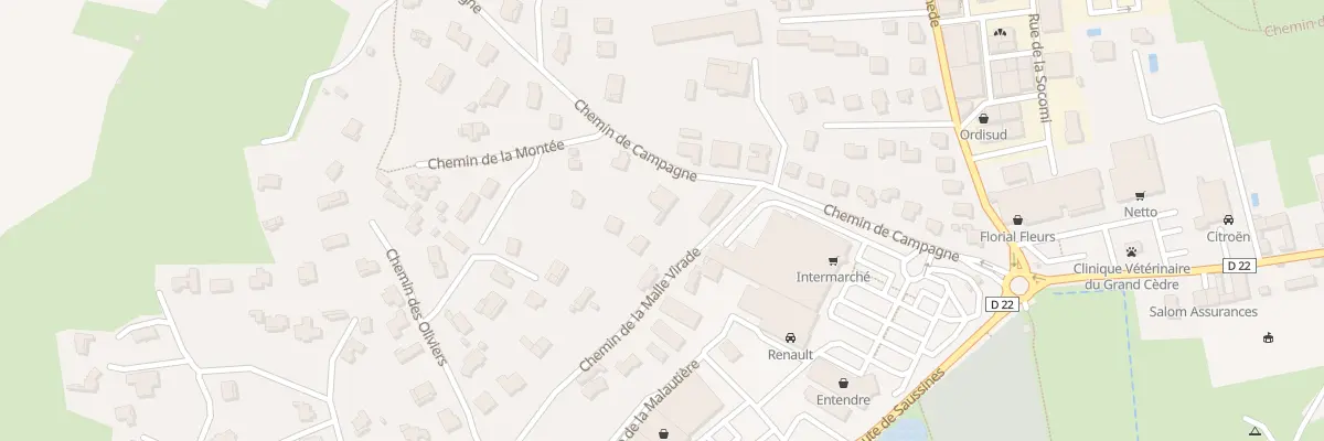 Plan du 215 Che de Campagne à Sommières