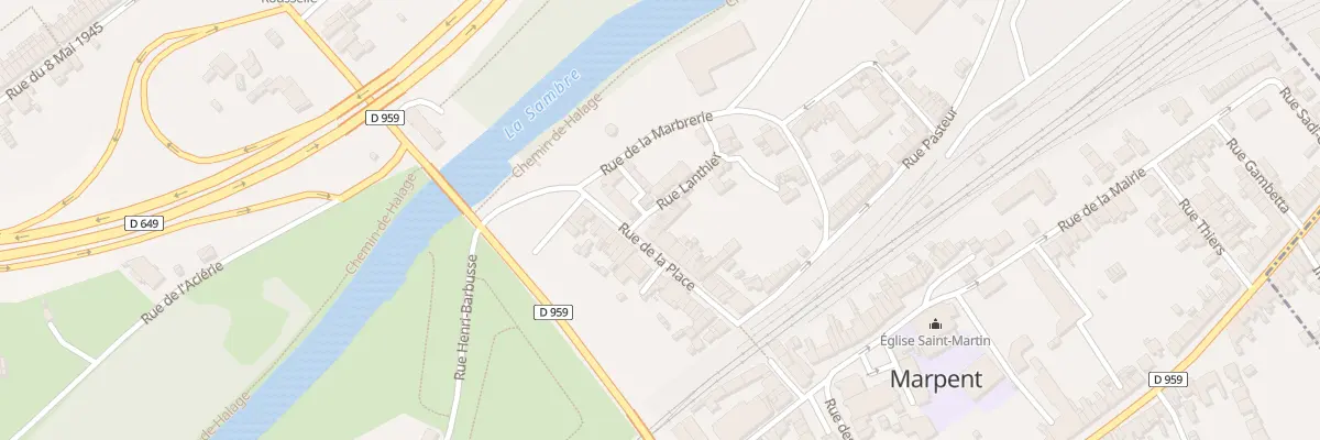Plan du 4 Rue Lanthier à Marpent