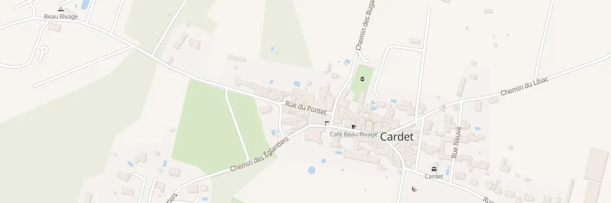 Plan du 2 Rue du Pontet à Cardet