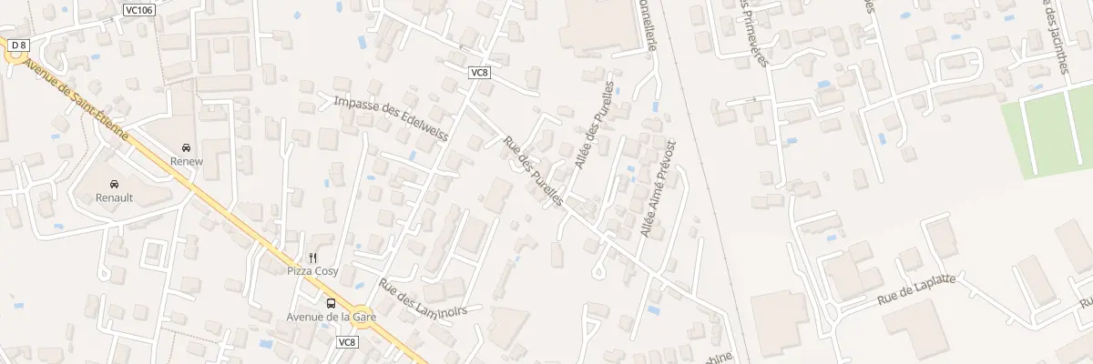 Plan du 3B Rue des Purelles à Montbrison