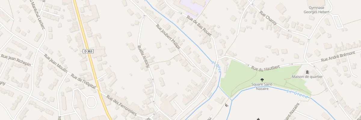 Plan du 21 Rue Joubert Philips à Hirson