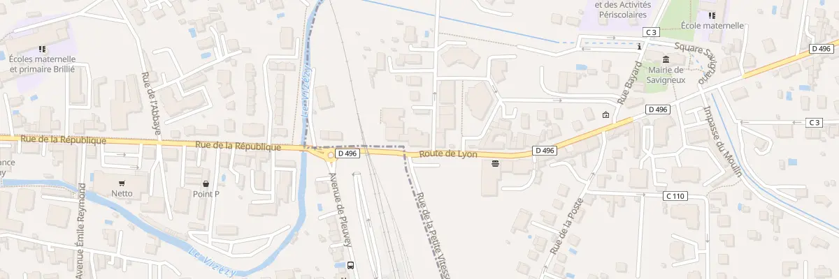 Plan du 9 Rue de Lyon à Savigneux