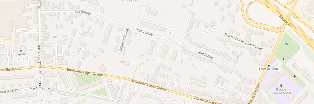 Plan du 45 Rue Branly à Roanne
