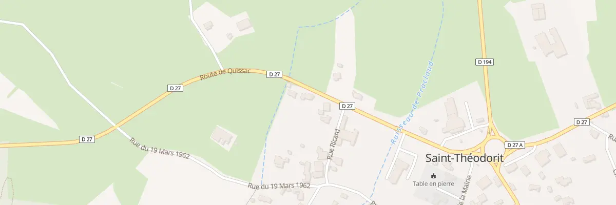 Plan du 229 Rte de Quissac à Saint-Théodorit