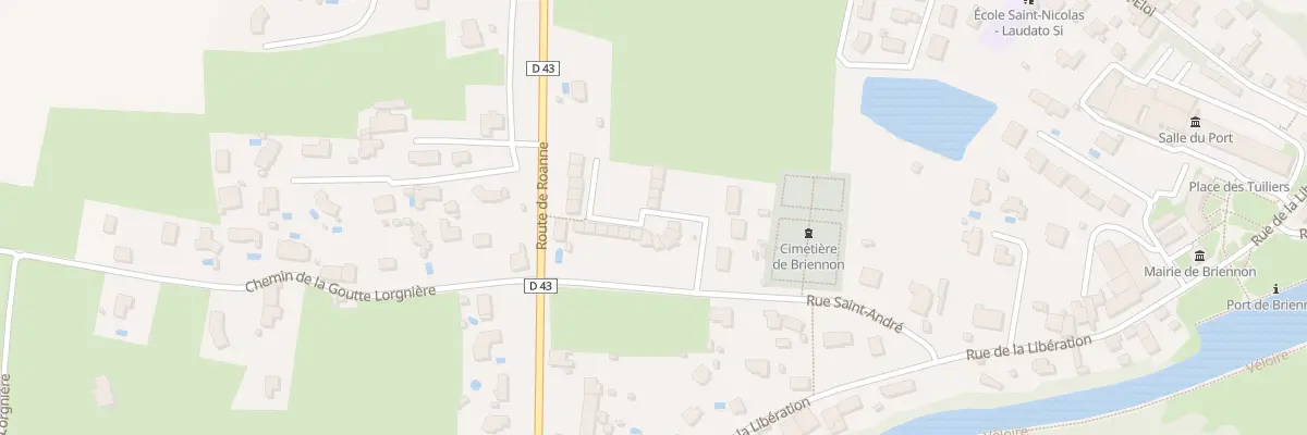 Plan du 2 All des Lilas à Briennon