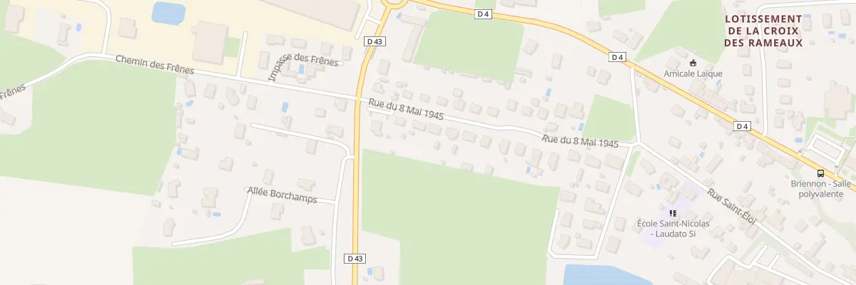 Plan du 8 Rue du Huit Mai 1945 à Briennon
