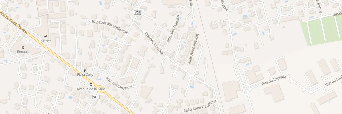 Plan du 9 Rue des Purelles à Montbrison