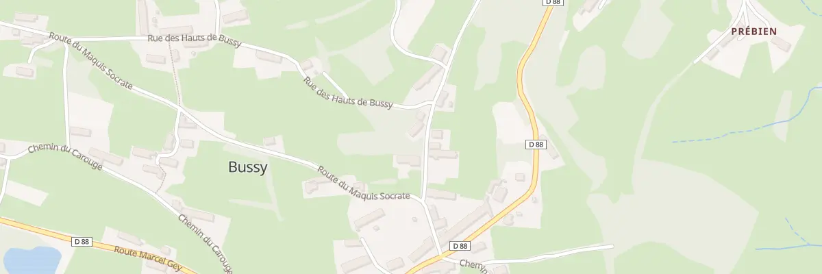 Plan du 3 Rue des Hauts de Bussy à Anost