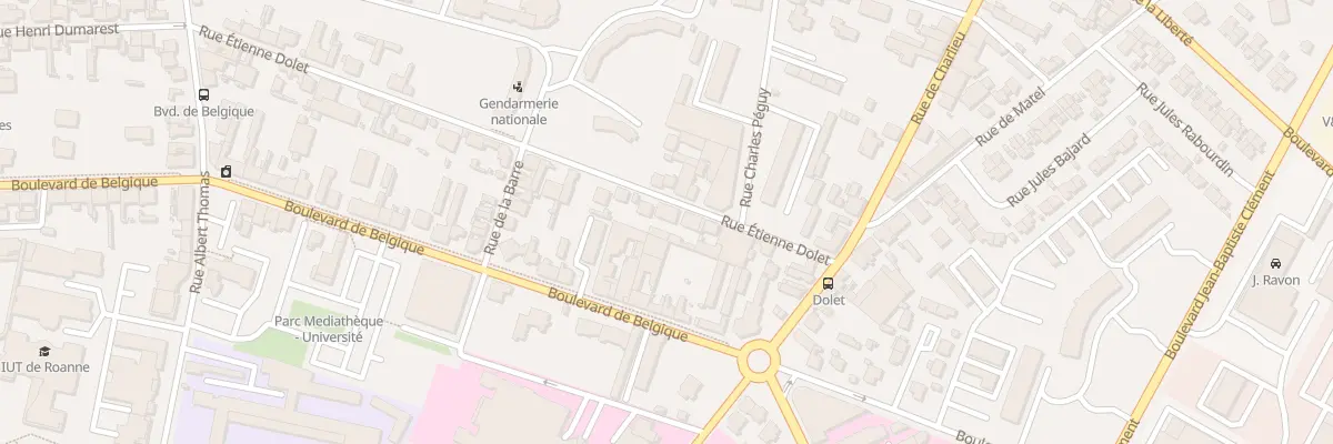 Plan du 54B Rue Etienne Dolet à Roanne