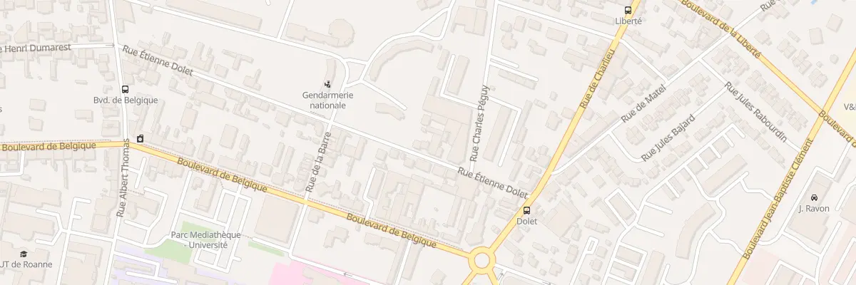 Plan du 55 Rue Etienne Dolet à Roanne