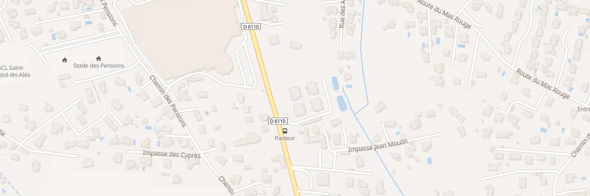 Plan du 555 Av Jean Moulin à Saint-Christol-lez-Alès
