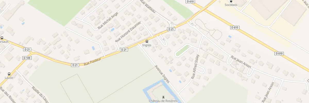 Plan du 4 Av Ingres à Rosières-près-Troyes