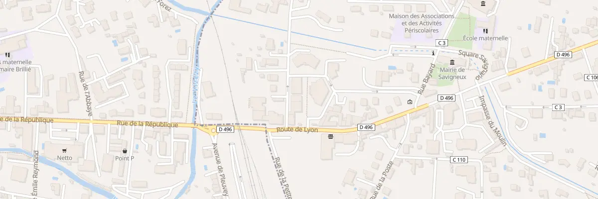 Plan du 17C Rue de Lyon à Savigneux