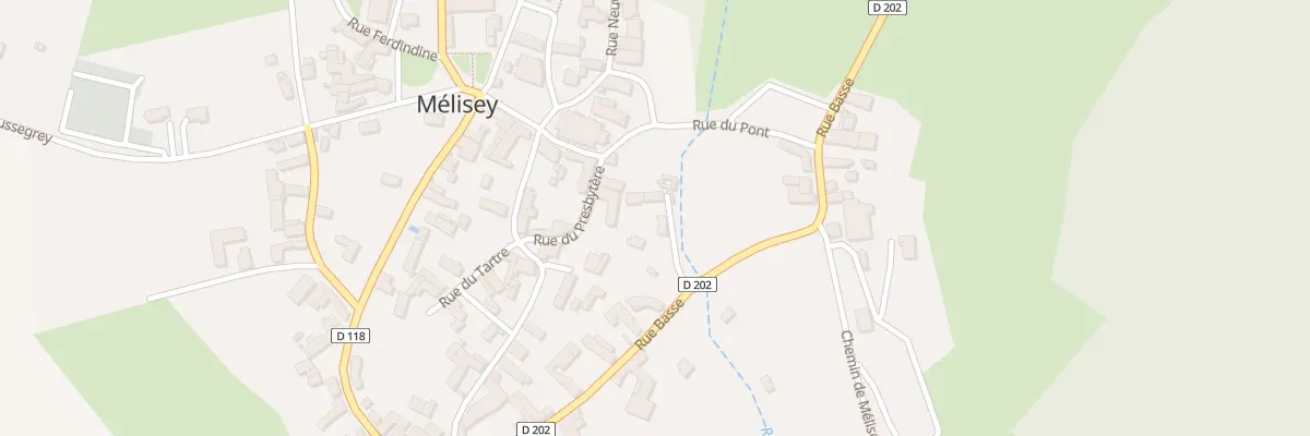 Plan du 5 Rue du Lavoir à Mélisey