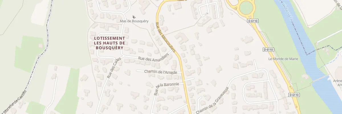 Plan du 1 Rue des Amandiers à Sommières