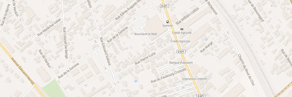 Plan du 12 Rue Pierre Curie à Troyes