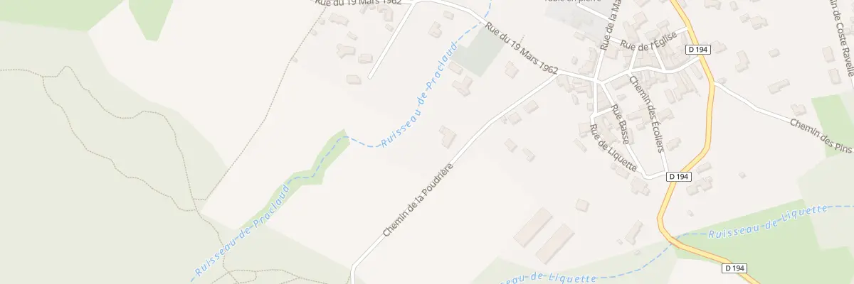 Plan du 136 Che de la Poudrière à Saint-Théodorit