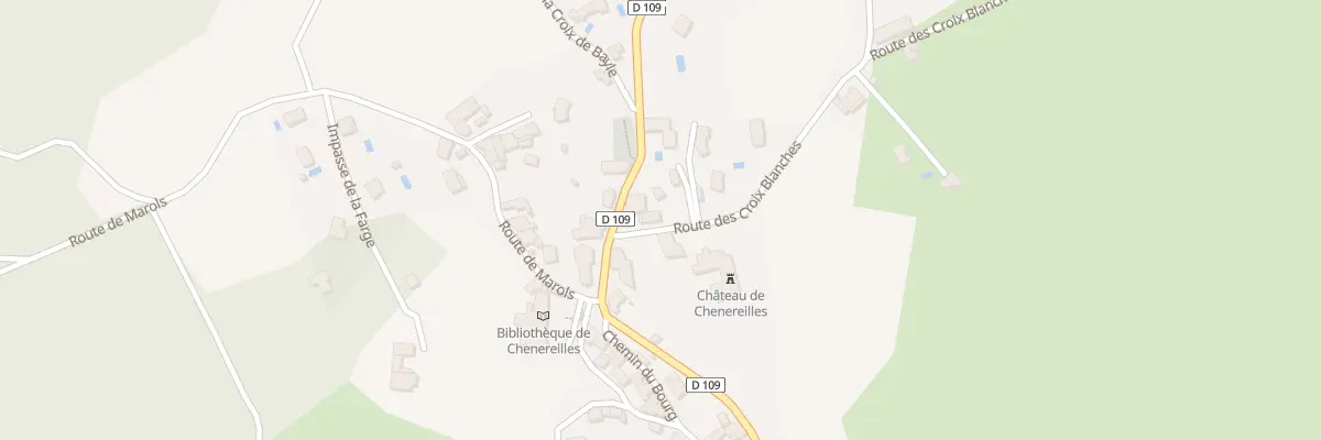 Plan du 35 Rte des Croix Blanches à Chenereilles
