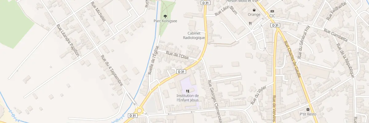 Plan du 3 Rue de l’Oise à Hirson