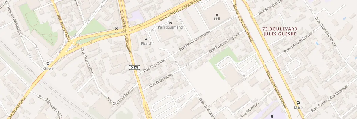 Plan du 3 Rue de Beauregard à Troyes