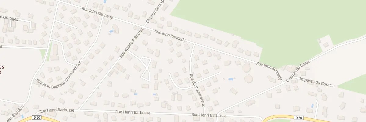 Plan du 9 Rue du Pommereux à Gueugnon