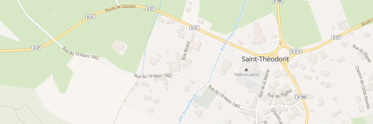 Plan du 36 Rue de Ricard à Saint-Théodorit