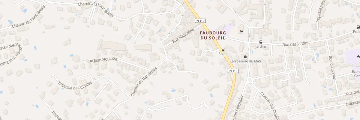 Plan du 35C Che du Bas Brésis à Alès