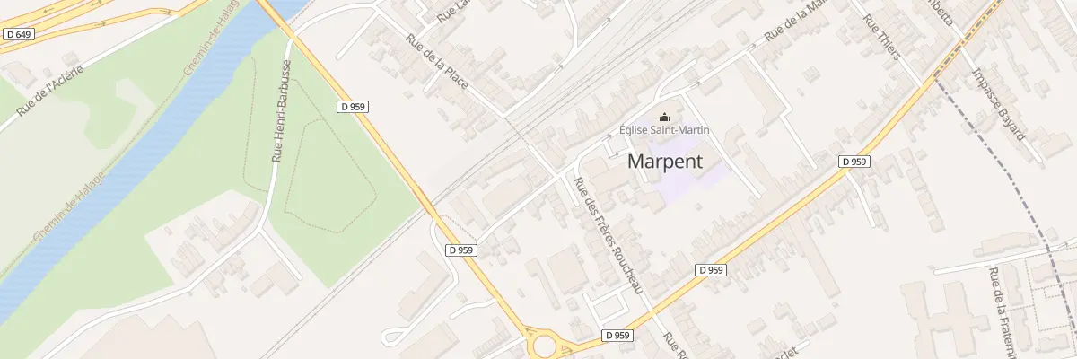 Plan du 54 Rue de la Place à Marpent