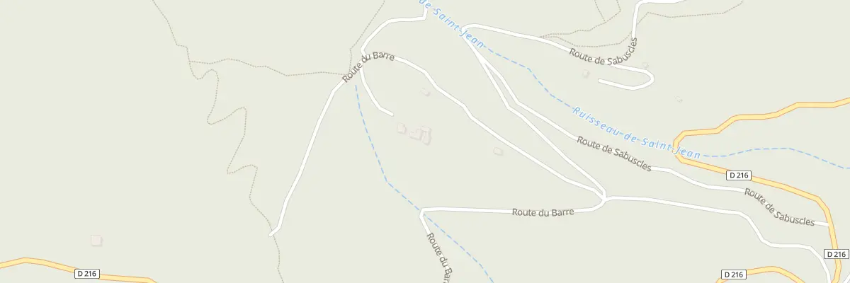 Plan du 5025 Le Barre Bas à Malbosc