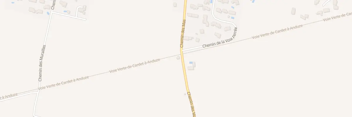 Plan du 232 Che des Mas à Cardet