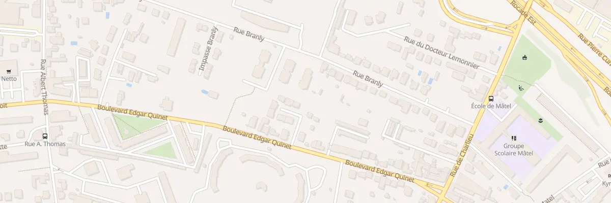Plan du 33 Rue Branly à Roanne