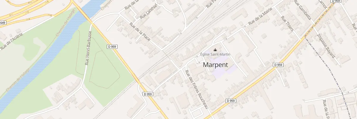 Plan du 3 Rue de la Mairie à Marpent