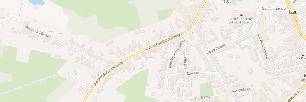 Plan du 29 Rue du Général Debeney à Hirson