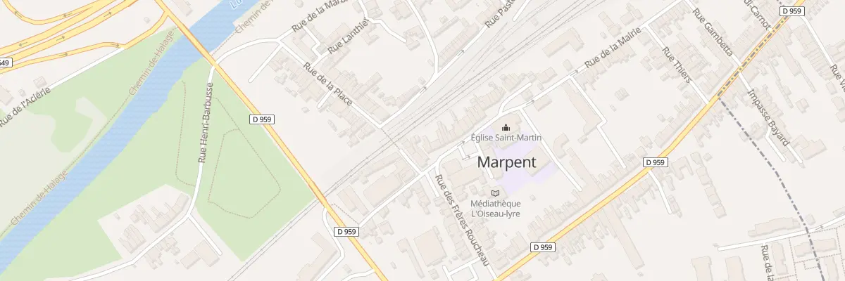 Plan du 5 Rue de la Mairie à Marpent